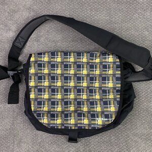 LL Bean Messenger Bag Women's Yellow Black Crossbody Shoulder Laptop Strap